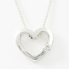 Diamond Single Heart Pendant in 18k White Gold (0.05 ct. tw.)